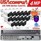 HIKVISION 16CH SECURITY CAMERA SYSTEM COLORVU BULLET 2MP /HDD OPTIONAL