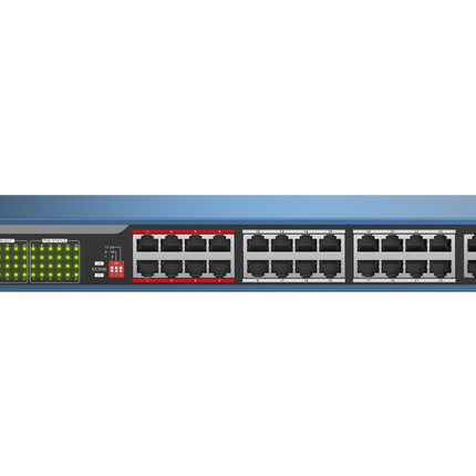 Hikvision DS-3E0326P-E2 Unmanaged Ethernet 24 PoE Switch 100Mbps Network Access