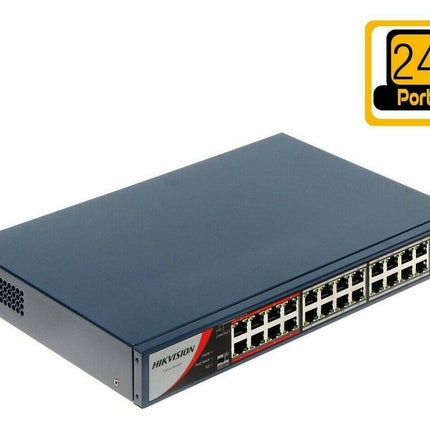 Hikvision DS-3E0326P-E2 Unmanaged Ethernet 24 PoE Switch 100Mbps Network Access