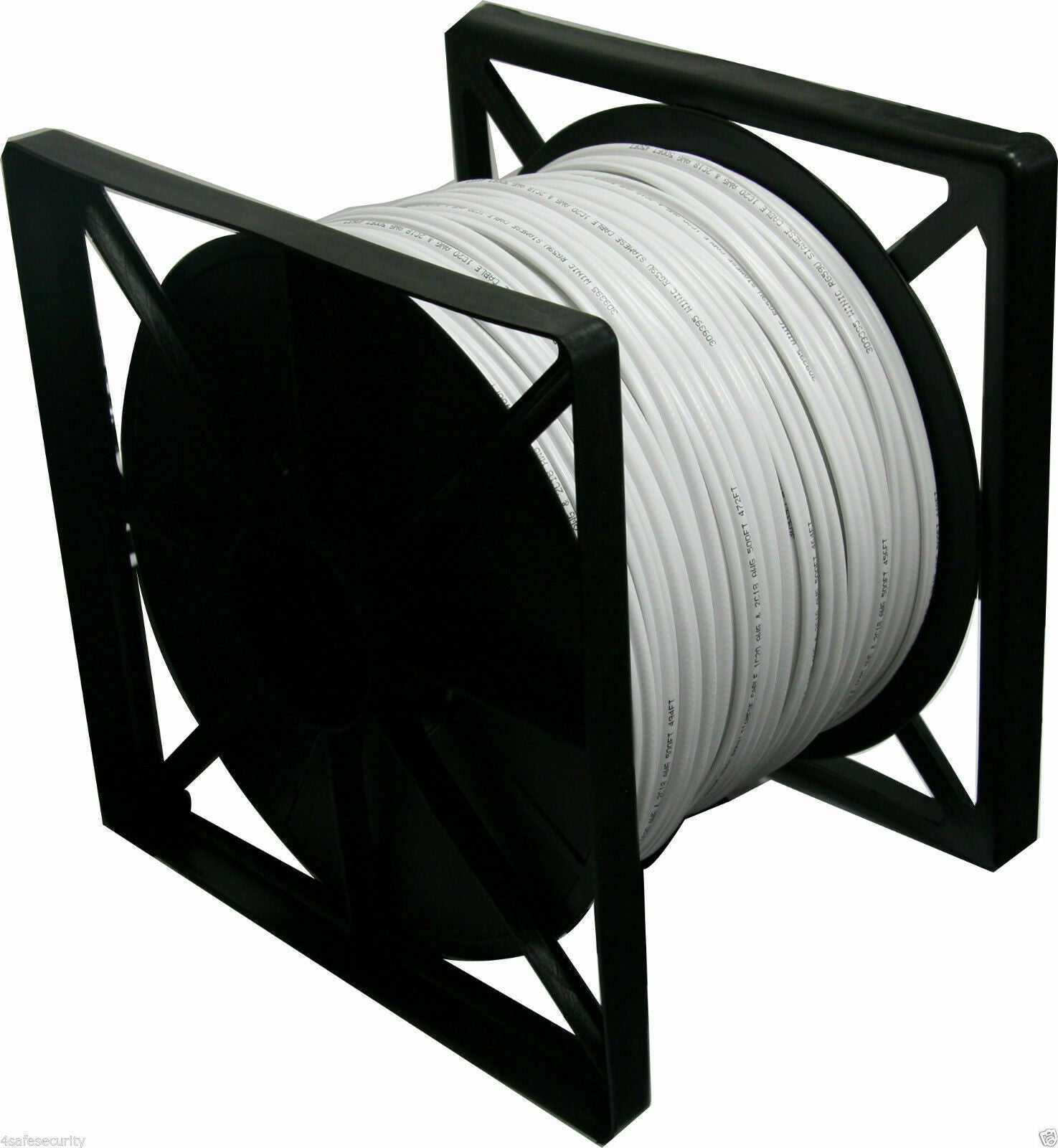 500FT RG-59 CCTV Siamese Cable 18/2AWG Wire BLACK / WHITE