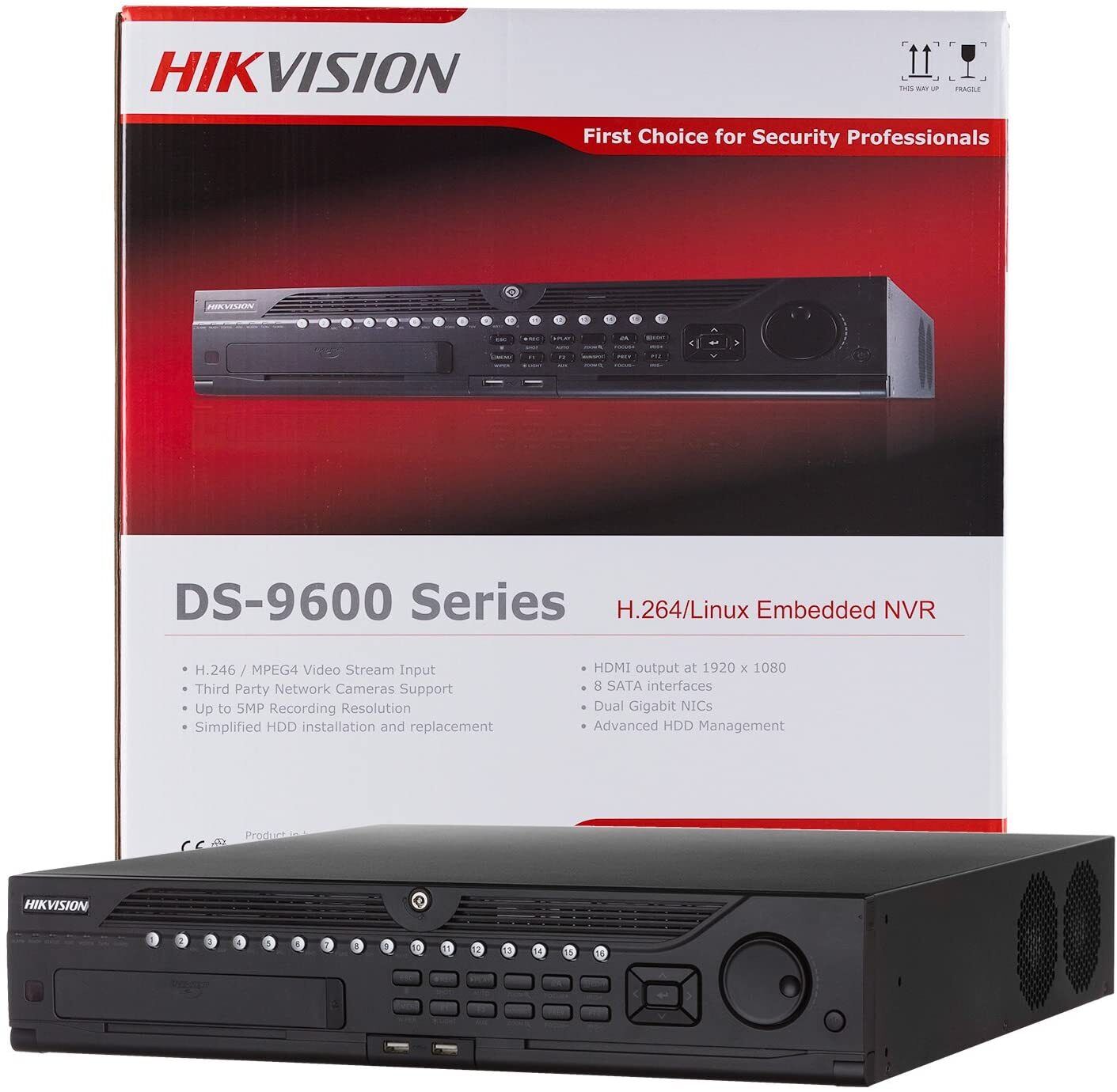 HIKVISION 64CH NVR DS-9664NI-I8 UP TO 12MP 64 CHANNEL 8 SATA PRO LINE