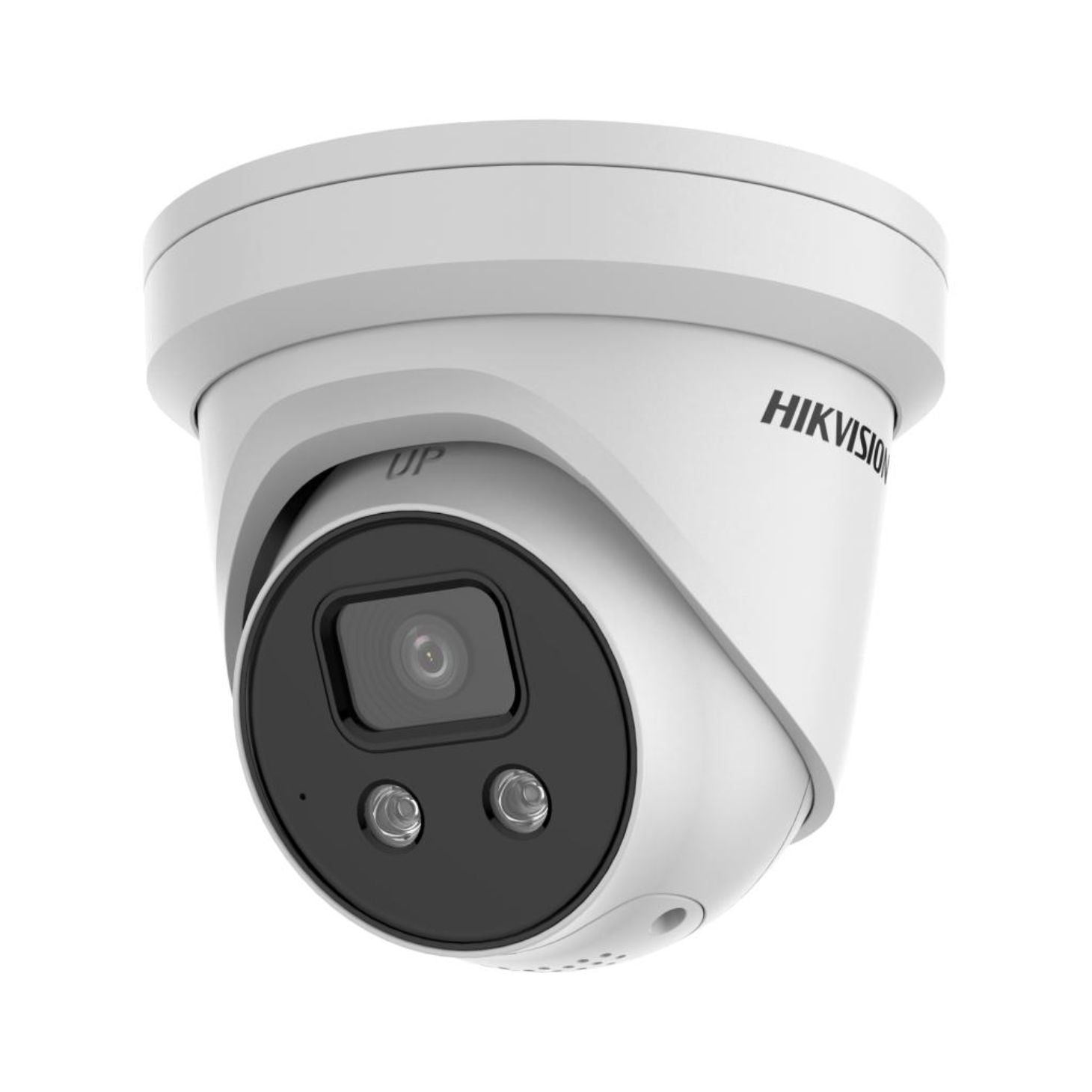 DS-2CD2386G2-ISU/SL 8MP AcuSense Turret Camera with Strobe, Audio, PoE