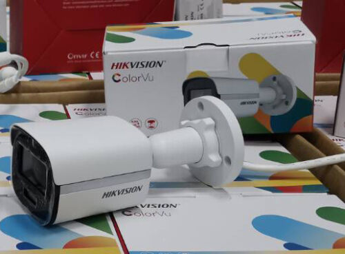 HIKVISION 4K 16CH POE SECURITY SYSTEM COLORVU MINI BULLET 2MP DS-2CD1027G0-LUF