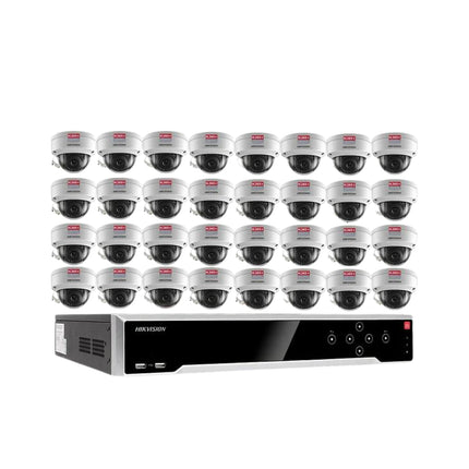 Hikvision 4K 32ch IP PoE Security System 4MP Dome w/ 4 MP resolution