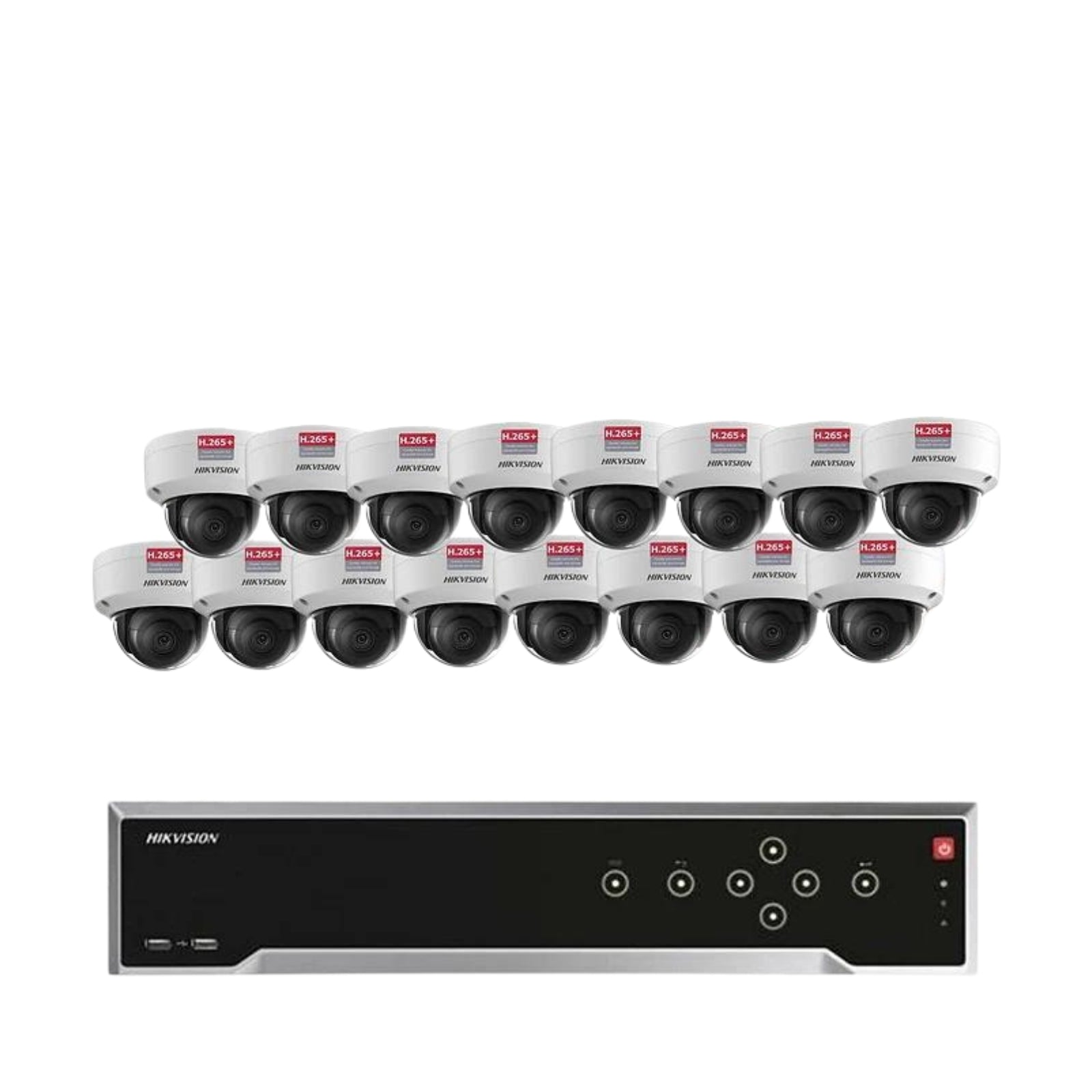 Hikvision 4K 16ch IP PoE Security System 4MP Dome w/ 4 MP resolution D2