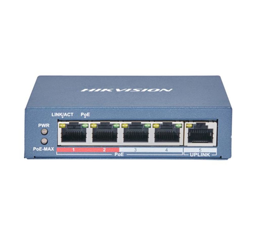 DS-3E0105P-EB Hikvision 4 Port Fast Ethernet Unmanaged POE Switch