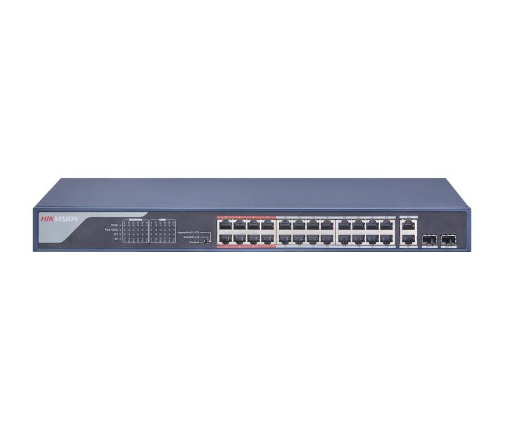 Hikvision DS-3E0326P-E2 Unmanaged Ethernet 24 PoE Switch 100Mbps Network Access