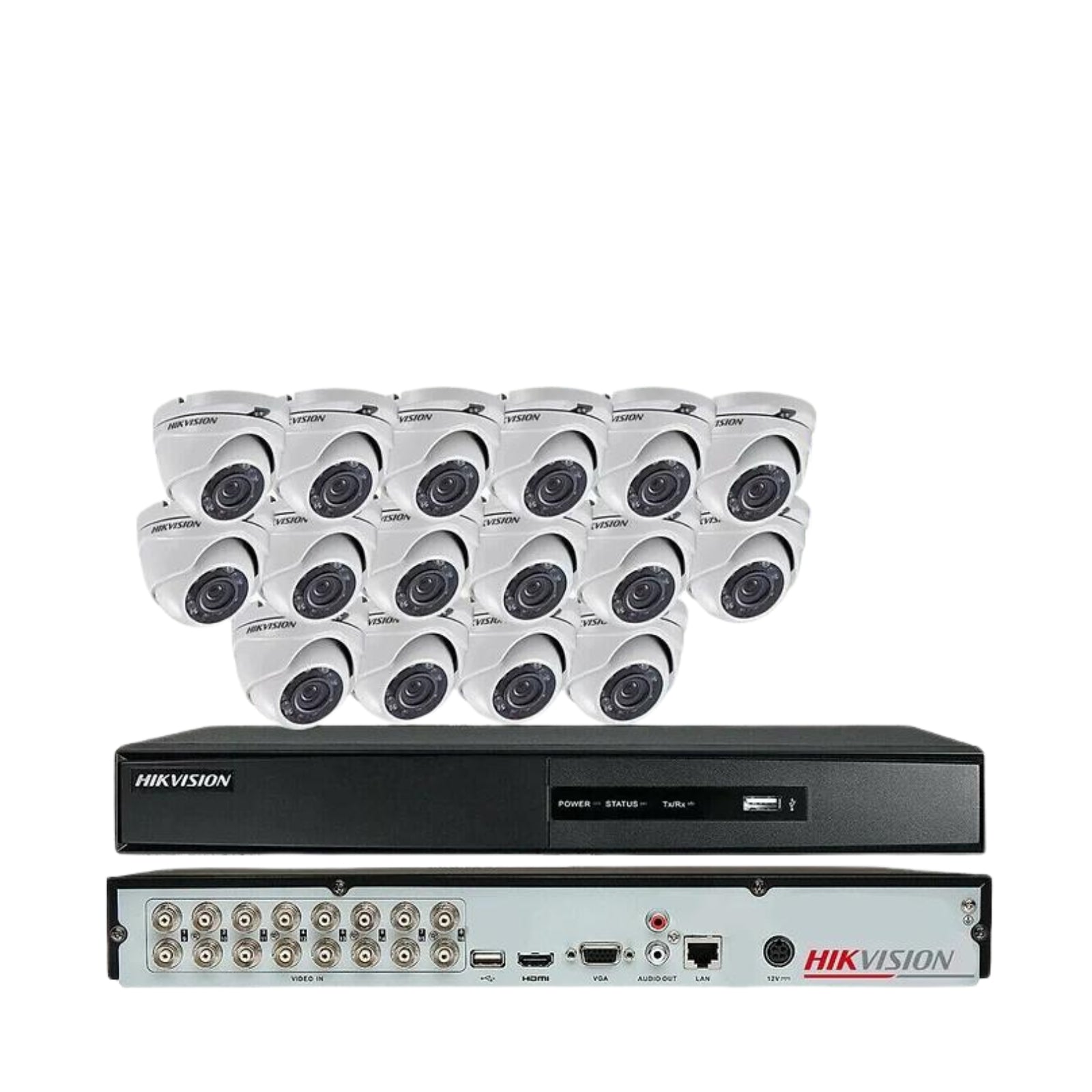 Hikvision 1080P 16ch CCTV Security System 2 MP Turret Smart IR: up