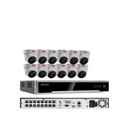 HIKVISION NVR 12M 16CH POE 16 Camera Security System Kit / 4TB HDD 4MP 3 Ax