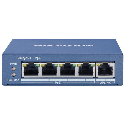 DS-3E0505P-E SWITCH HIKVISION 4-PORTS UNMANAGED GIGABIT PoE