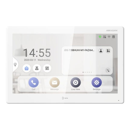 DS-KH9510-WTE1 Hikvision All-in-one Indoor Station  10.1-inch colorful touch