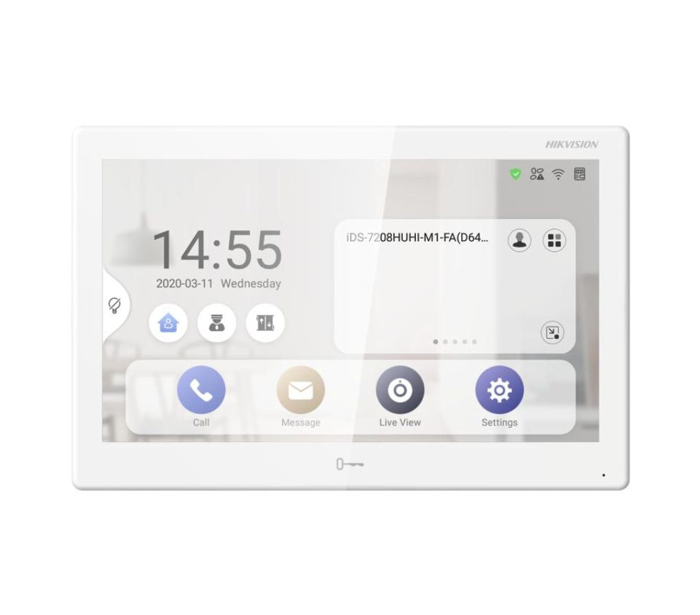 DS-KH9510-WTE1 Hikvision All-in-one Indoor Station  10.1-inch colorful touch