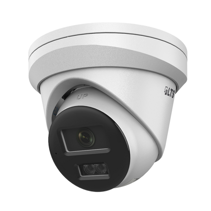 CMIP1382WE-28MDA Lts w/ audio IP PoE Camera <h1 Platinum 8 MP Dual-Light Turret