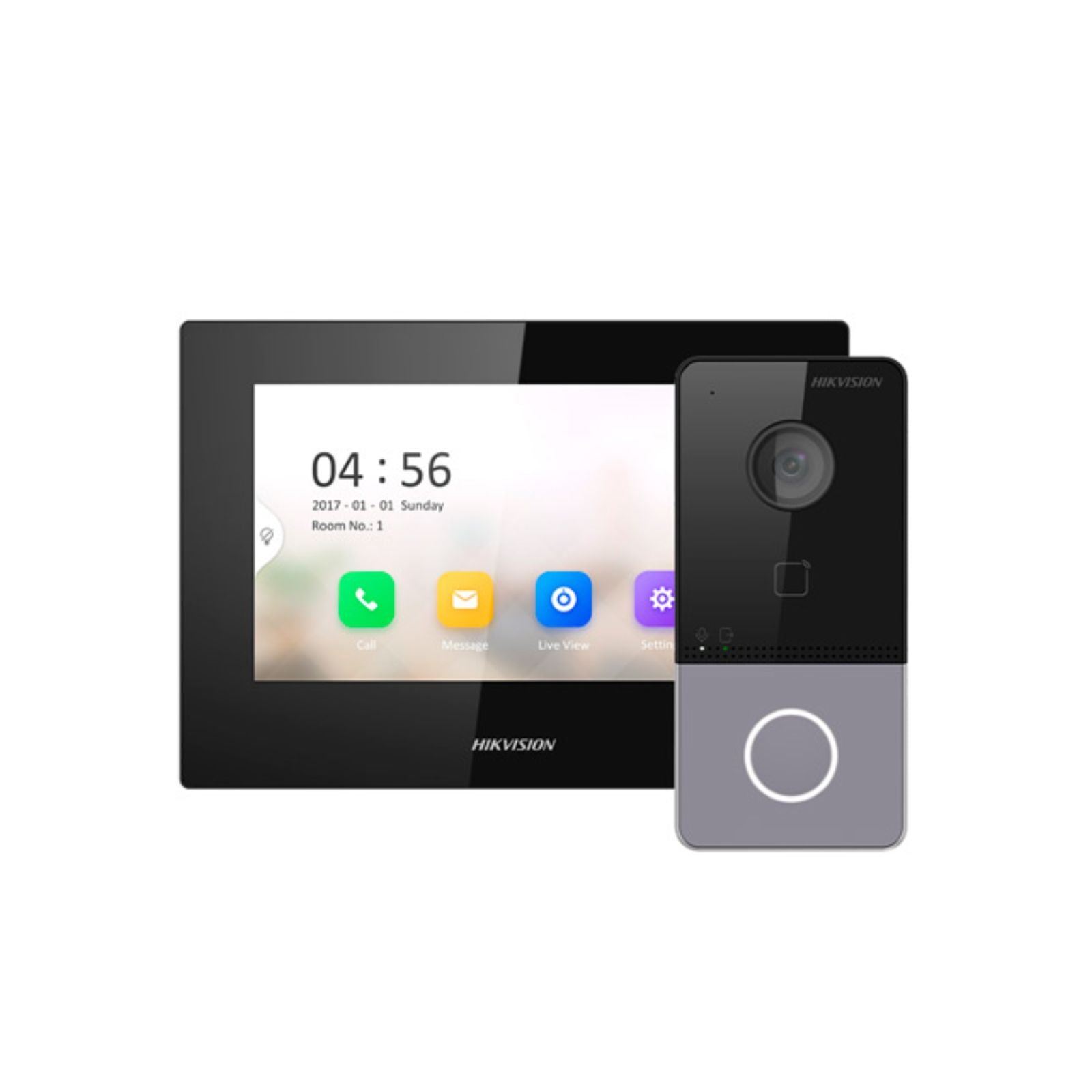 Hikvision DS-KIS605-P(C) IP Video Intercom Kit with 7″ Screen & 2MP Door Station