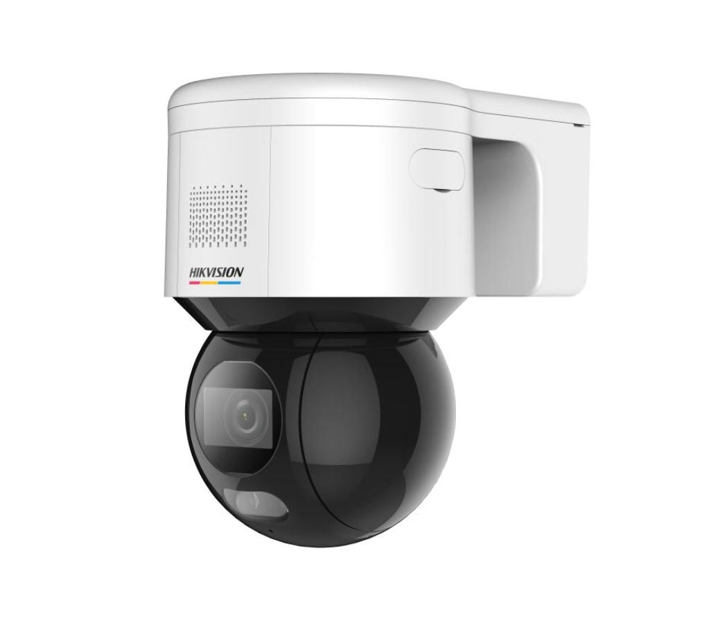 DS-2DE3A400BW-DE Hikvision Mini PT 4MP ColorVu 4x Zoom IP Camera Mic Speaker