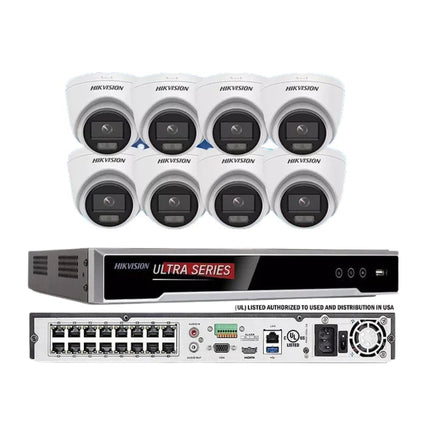 Hikvision 8K 32MP NVR 16CH CCTV Camera System DS-2CD1347G2-LUF 4MP Lot