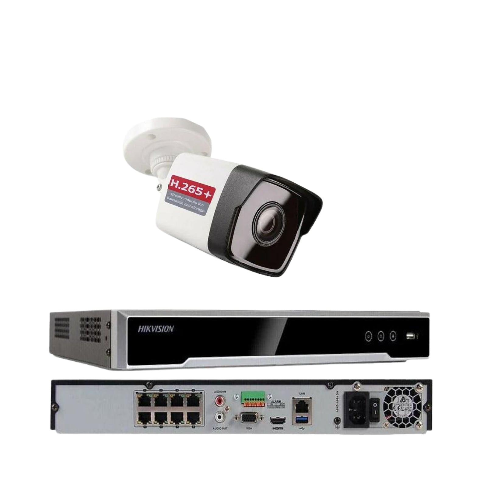 Hikvision 4K 8ch IP PoE Security System 4MP Bullet w/ 4 MP resolution