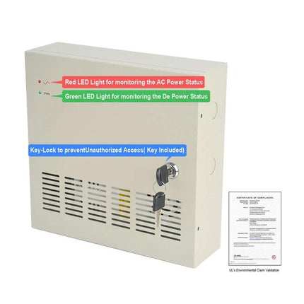 CP1218-20A-UL Hikvision || Accessory Power Supply Distributor 12V DC