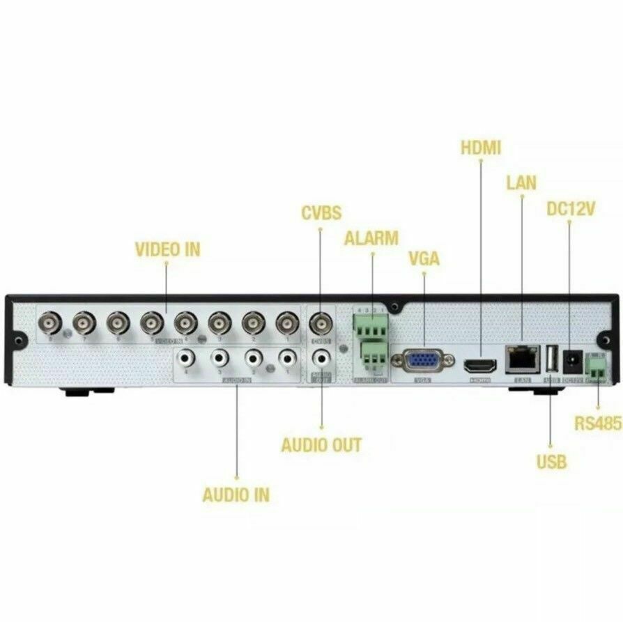 SUPERLIVEPLUSS 8 Channel 1080p Analog DVR Security Cameras System CCTV