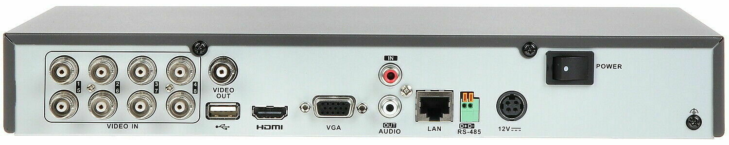DS-7208HGHI-K1 HIKVISION 8CH DVR 8 CHA NNEL4MP HD-TVI + 4CH IP H.265+