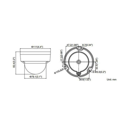 DS-2CD1123G0E-I HIKVISION 2MP POE Original IP CAMERA W/VANDAL PROOF 102 DEGREE