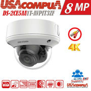 HIKVISION 8MP 4K HD-TVI DS-2CE5AU1T-VPIT3ZF WDR HD Outdoor Motorized Dome