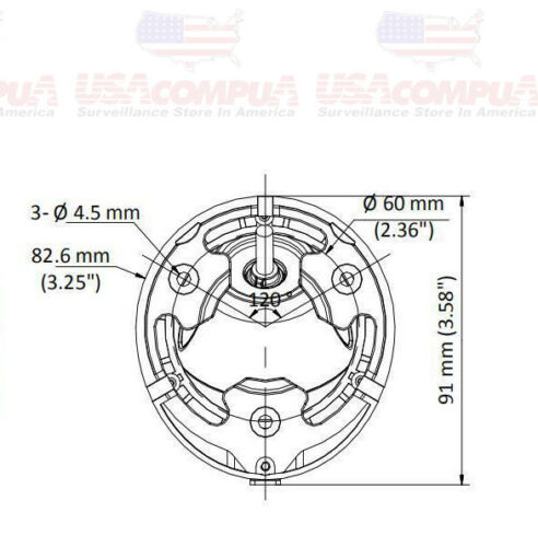 DS-2CE56H0T-ITMF HIKVISION 5MP DOME CAMERA HD-TVI Outdoor BNC (NO LOGO ) OEM