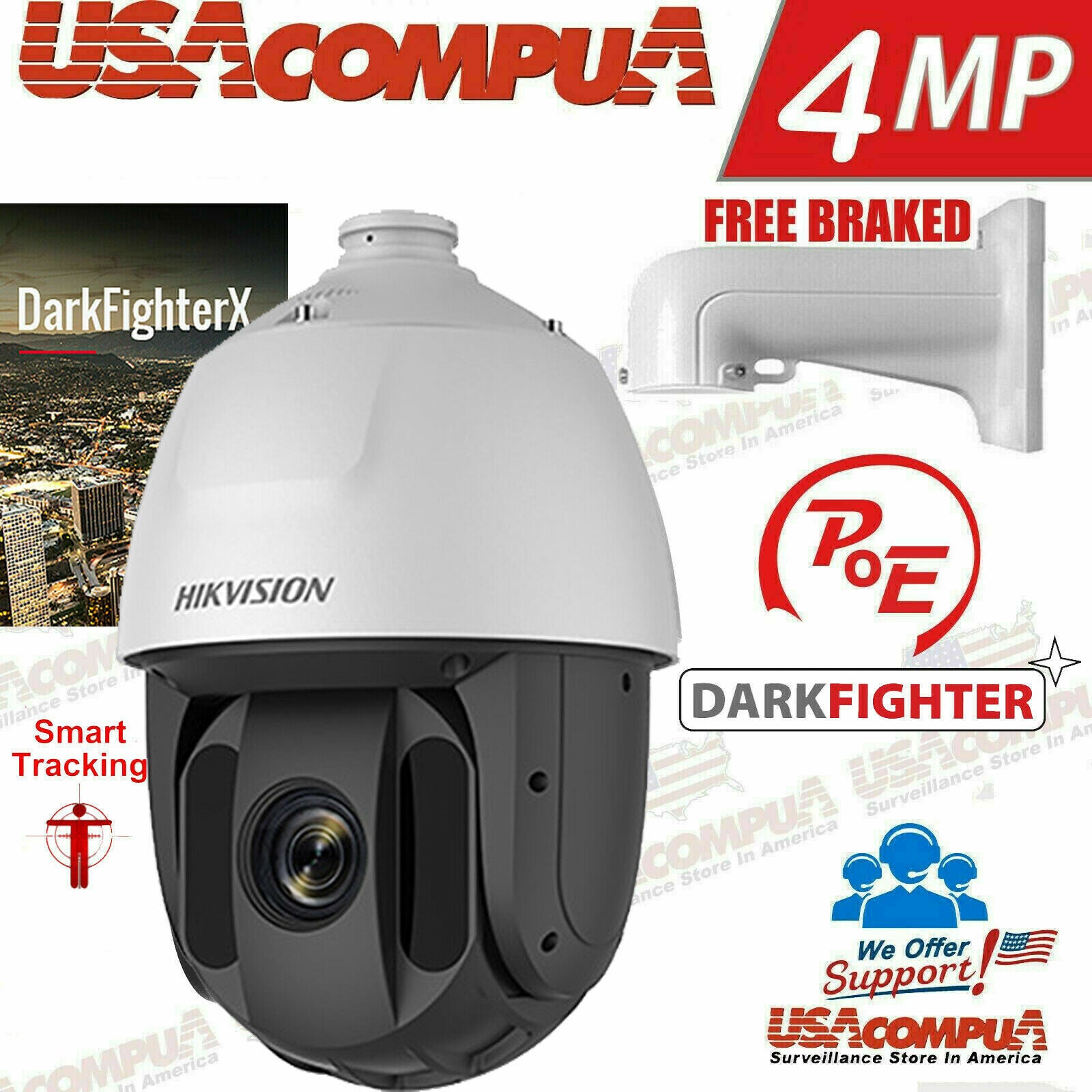 DS-2DE8436IX-AELW Hikvision 4MP PTZ Tracking 36X DARKFIGHTER (350 ft) WDR