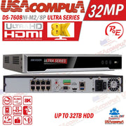 Hikvision DS-7608NI-M2/8P ULTRA M-Series 8ch PoE 8K NVR 32MP H.265+